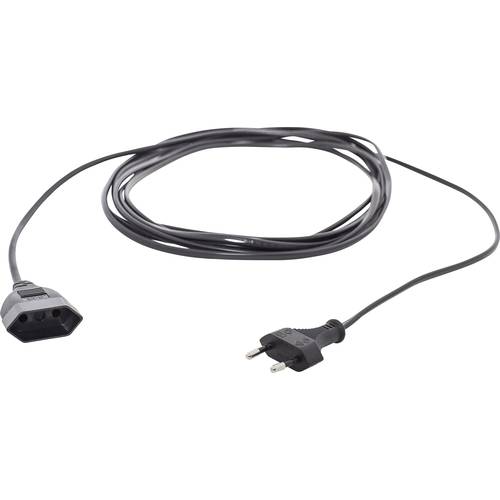 HAWA R698 Strom Verlängerungskabel 16 A Schwarz 5.00 m H03VVH2-F 2X 0,75 mm² flach