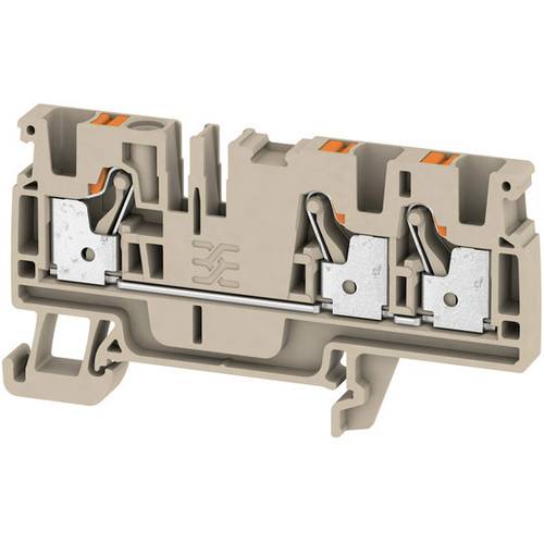 Weidmüller 2051240000 Durchgangsklemme 6.10 mm Zugfeder Beige 50 St.