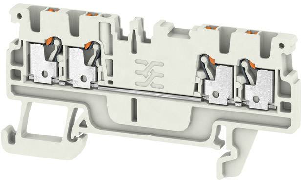 Weidmüller 2534420000 Durchgangsklemme 3.5 mm Zugfeder Lichtgrau 100 St.