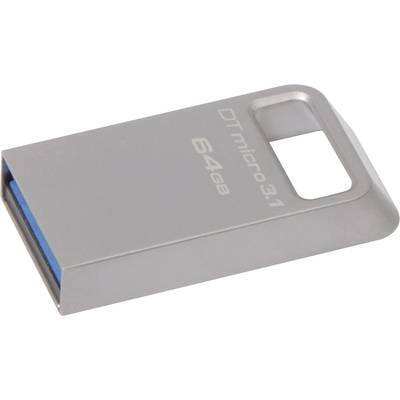 Kingston DataTraveler Micro 3.1 USB-Stick 64 GB Silber DTMC3/64GB USB 3.2 Gen 1 (USB 3.0)