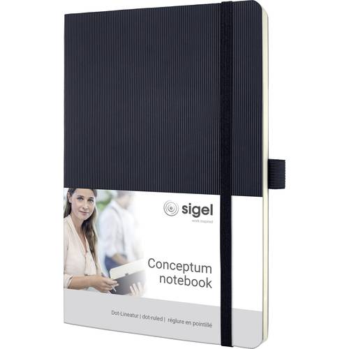 Sigel CONCEPTUM® CO309 Notizbuch Punktraster Schwarz Anzahl der Blätter: 97 DIN A5