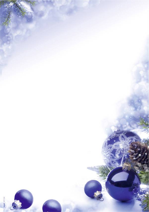 SIGEL Weihnachts-Motiv-Papier, Blue Harmony, 90 g/m², 100 Blatt