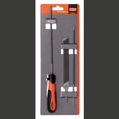 Bahco 168-COMBI-4.8 Kettensägefeile-Set, Ergo Heft, 200mm Ø 4,8mm 1 St.