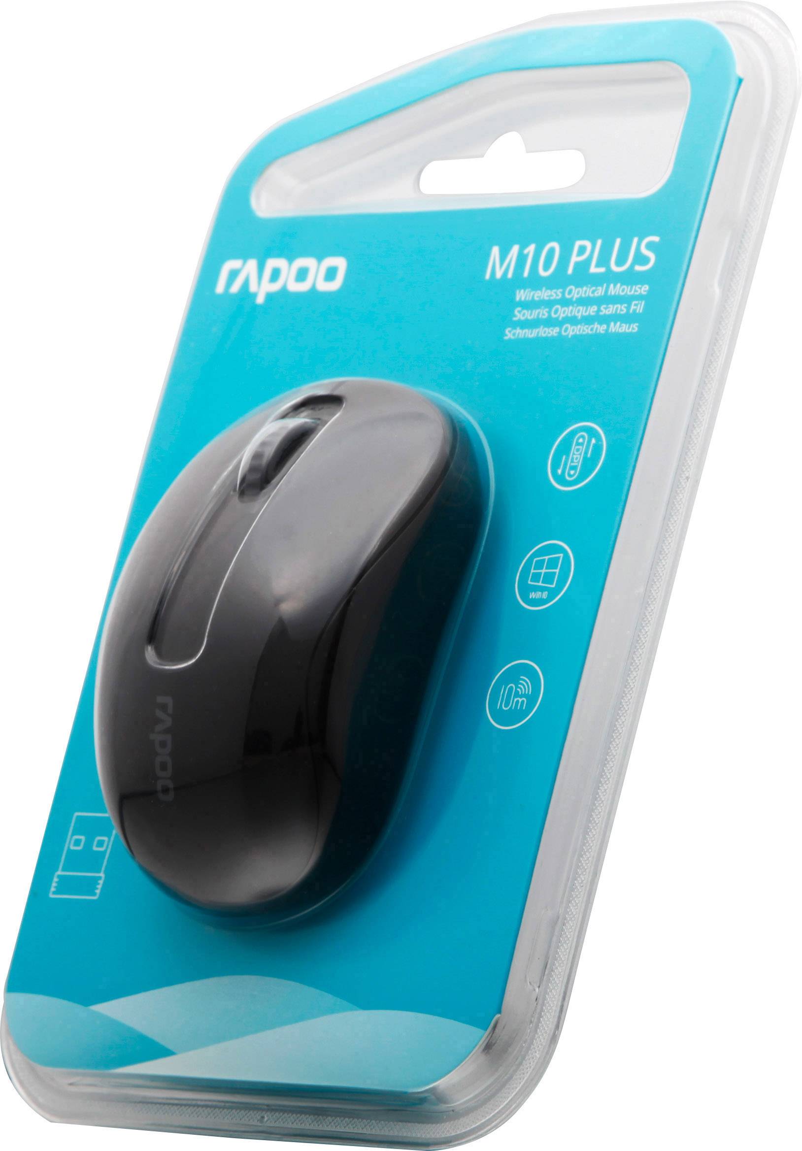 Rapoo M10 PLUS - Maus - optisch - 3 Tasten - kabellos-5
