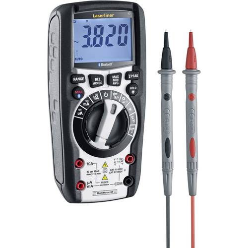 Laserliner Hand-Multimeter kalibriert (DAkkS-akkreditiertes Labor) digital CAT III 1000 V, CAT IV 600 V Anzeige (Counts)...