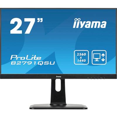 Iiyama ProLite B2791QSU LED-Monitor  EEK G (A - G) 68.6 cm (27 Zoll) 2560 x 1440 Pixel 16:9 1 ms HDMI®, DisplayPort, DVI