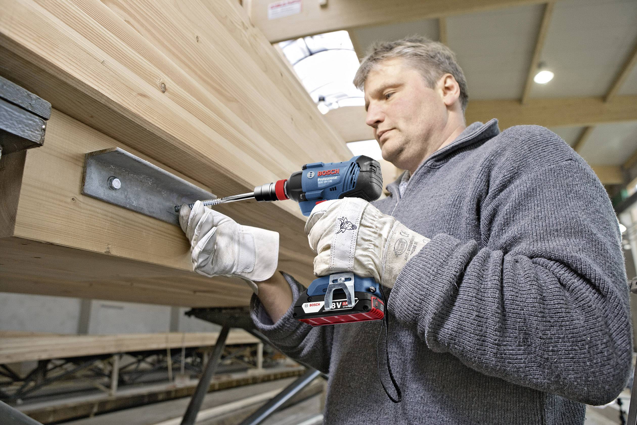 BOSCH Akku-Drehschlagschrauber GDX 18 V-180 (2x2,0 Ah und Ladegerät)-3