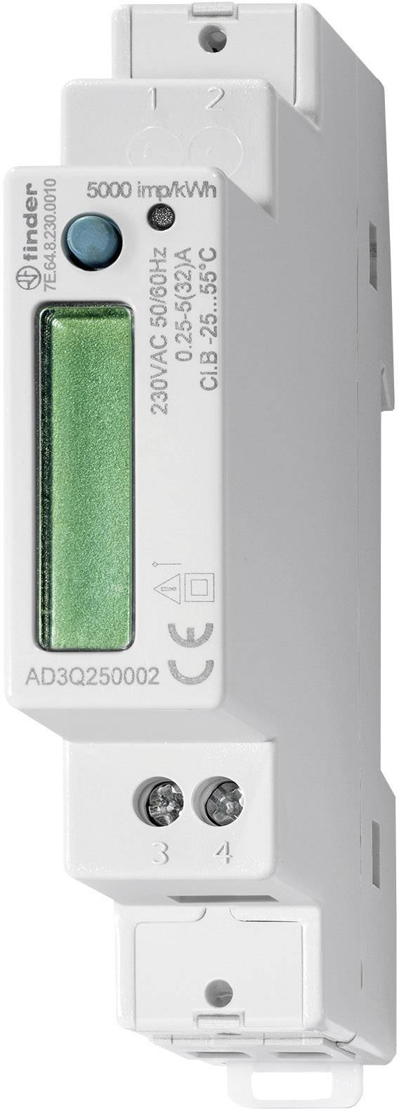 Finder Wechselstromzähler B 5A elektr S0 7E.64.8.230.0010 analog geeicht 40A