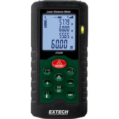 Extech DT60M Laser-Entfernungsmesser  kalibriert (ISO)  Messbereich (max.) (Details) 60 m
