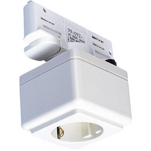 Eutrac 1001525 Hochvolt-Schienensystem-Komponente Steckdose EUTRAC Schienen Steckdose, weiss Verkehrsweiß