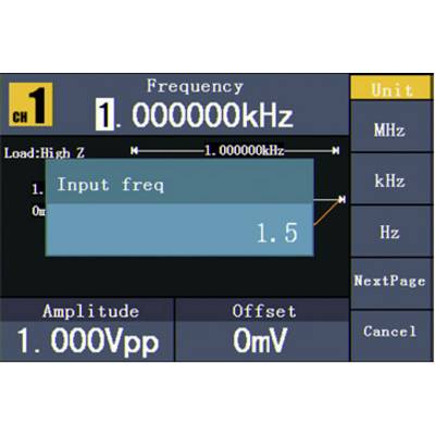 VOLTCRAFT FG-2502 Funktionsgenerator netzbetrieben 1 µHz - 50 MHz 2-Kanal Arbiträr, Rauschen, Puls, Rechteck, Sinus, Dre-9