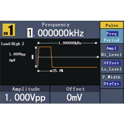 VOLTCRAFT FG-2502 Funktionsgenerator netzbetrieben 1 µHz - 50 MHz 2-Kanal Arbiträr, Rauschen, Puls, Rechteck, Sinus, Dre-10