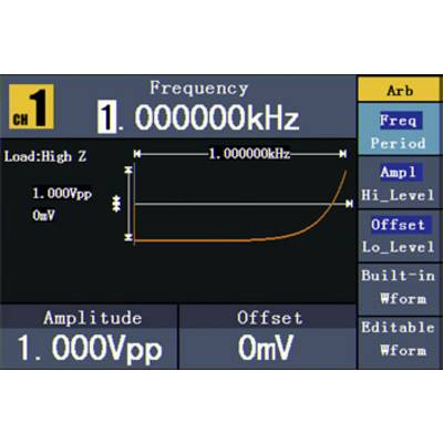 VOLTCRAFT FG-2502 Funktionsgenerator netzbetrieben 1 µHz - 50 MHz 2-Kanal Arbiträr, Rauschen, Puls, Rechteck, Sinus, Dre-13