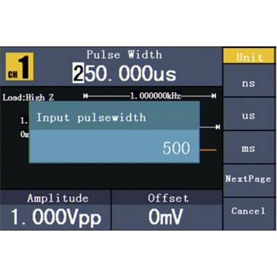 VOLTCRAFT FG-2502 Funktionsgenerator netzbetrieben 1 µHz - 50 MHz 2-Kanal Arbiträr, Rauschen, Puls, Rechteck, Sinus, Dre-15