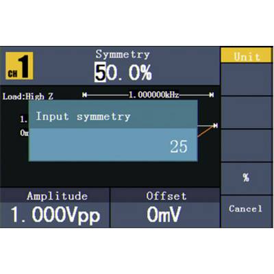 VOLTCRAFT FG-2502 Funktionsgenerator netzbetrieben 1 µHz - 50 MHz 2-Kanal Arbiträr, Rauschen, Puls, Rechteck, Sinus, Dre-16