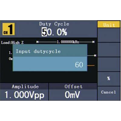 VOLTCRAFT FG-2502 Funktionsgenerator netzbetrieben 1 µHz - 50 MHz 2-Kanal Arbiträr, Rauschen, Puls, Rechteck, Sinus, Dre-17