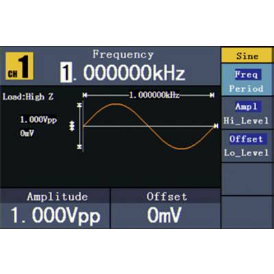 VOLTCRAFT FG-2502 Funktionsgenerator netzbetrieben 1 µHz - 50 MHz 2-Kanal Arbiträr, Rauschen, Puls, Rechteck, Sinus, Dre-18