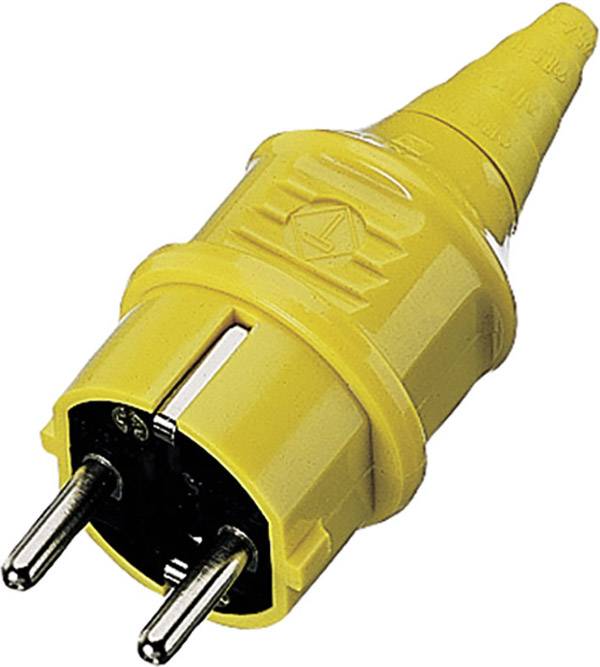 MENNEKES 10840 Schutzkontaktstecker Kunststoff 230 V Gelb IP44