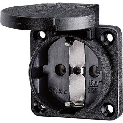 MENNEKES 11012 1fach Anbau-Steckdose IP54 Schwarz-0