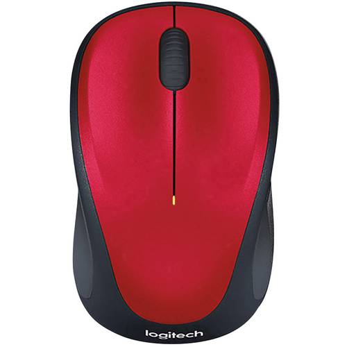 Logitech M235 Maus Funk Optisch Rot/Schwarz 3 Tasten 1000 dpi