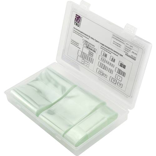 TRU COMPONENTS TC-6793932 Akkuschrumpfschlauch ohne Kleber Transparent Schrumpfrate:2:1 3 Teile