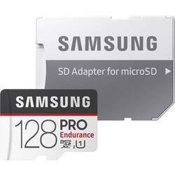 Paměťová karta microSDXC, 128 GB, Samsung Pro Endurance, Class 10, UHS-I, vč. SD adaptéru
