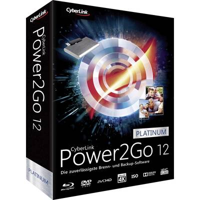 Cyberlink Power2Go 12 Platinum Vollversion, 1 Lizenz Windows Backup-Software