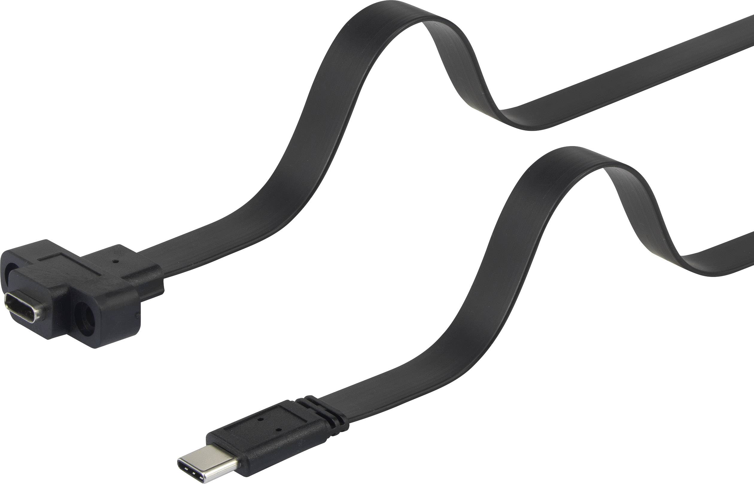 RENKFORCE USB 3.1 (Gen 2) Verlängerungskabel [1x USB-C Stecker - 1x USB-C Buchse] 0.50 m