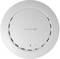 Ein runder, weißer WLAN-Access-Point mit dem 'Edimax Pro'-Logo in der Mitte; verfügt über Belüftungsschlitze und eine LED-Anzeige.