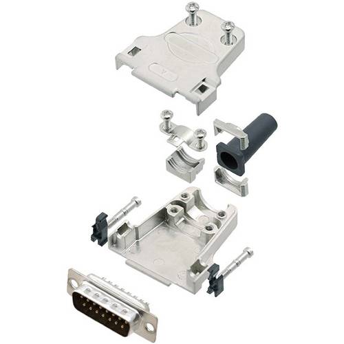 Amphenol L17DTZF09-RG+L717SDE09P D-SUB Stiftleisten-Set 180 ° Polzahl: 9 Lötkelch 1 St.