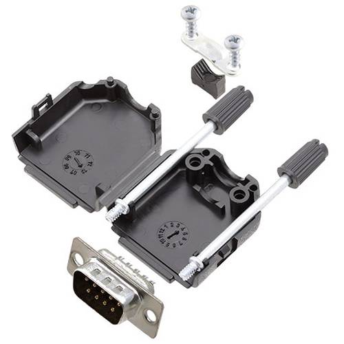 Amphenol L17DPPK15-BK+L717SDA15P D-SUB Stiftleisten-Set 180 ° Polzahl: 15 Lötkelch 1 St.