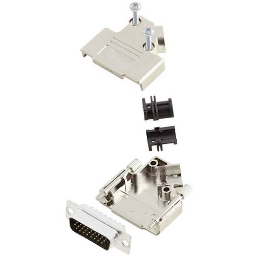 Amphenol L17D45PK-M-25+L717HDB44P D-SUB Stiftleisten-Set 45 ° Polzahl: 44 Lötkelch 1 St.