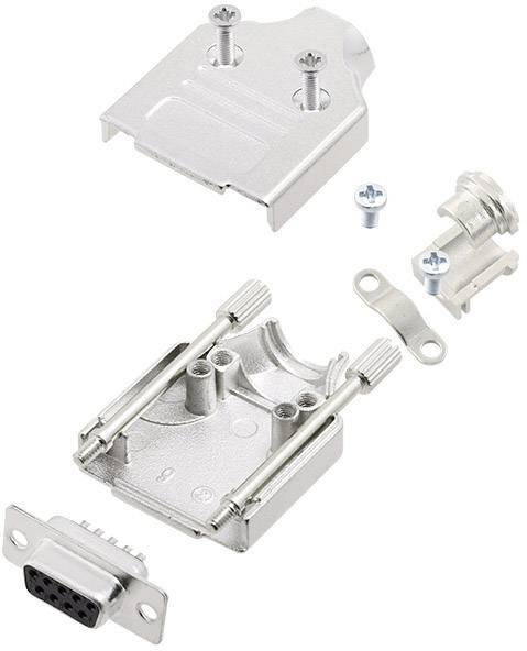 Amphenol L17MHDM09+L77SDE09S D-SUB Buchsenleisten-Set 180 ° Polzahl: 9 Lötkelch 1 St.