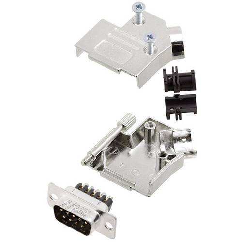 Amphenol L17D45ZK09+L717DE09PST D-SUB Stiftleisten-Set 45 ° Polzahl: 9 Schrauben 1 St.