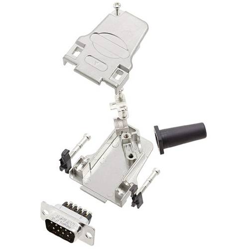 Amphenol L17D45ZF09-RG+L717DE09PST D-SUB Stiftleisten-Set 45 ° Polzahl: 9 Schrauben 1 Set