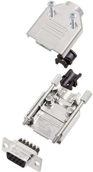 Amphenol L17DTPK-M-15+L77DA15SST D-SUB Buchsenleisten-Set 180 ° Polzahl: 15 Schrauben 1 St.