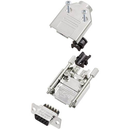 Amphenol L17DTPK-M-15+L77DA15SST D-SUB Buchsenleisten-Set 180 ° Polzahl: 15 Schrauben 1 St.