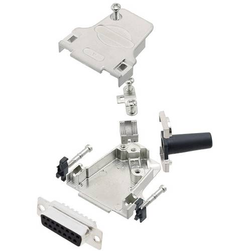 Amphenol L17D45ZF09-RG+L77SDE09S D-SUB Buchsenleisten-Set 45 ° Polzahl: 9 Lötkelch 1 St.