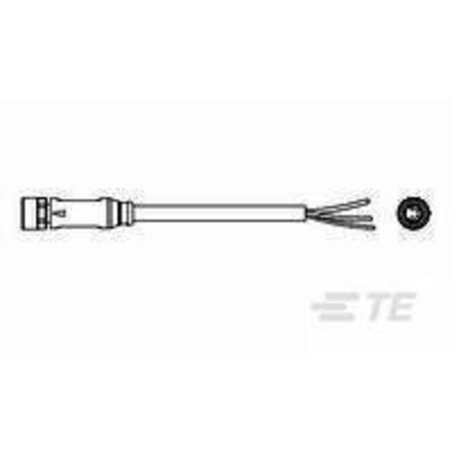 TE Connectivity 1-2273007-1 Sensor-/Aktor-Steckverbinder, konfektioniert M8 Buchse, gerade 1.50 m Polzahl Sensoren: 4 1 ...