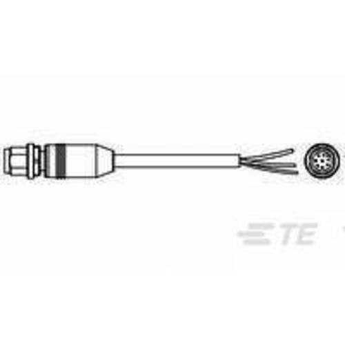 Thumbnail - TE Connectivity 2273048-1 Sensor-/Aktor-Steckverbinder, konfektioniert M12 Stecker, gerade 1.50 m Polzahl Sensoren: 8 1 ...