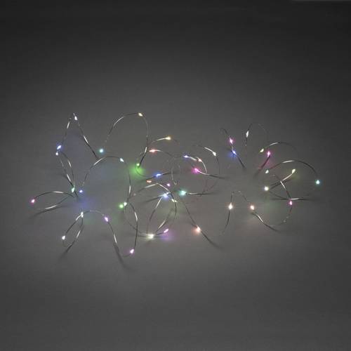 Thumbnail - Konstsmide 6333-590 Micro-Lichterkette Innen netzbetrieben Anzahl Leuchtmittel 50 LED Mehrfarbig Beleuchtete Länge: 4.9 ...