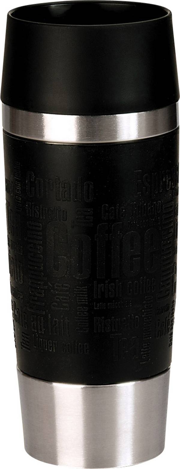 EMSA TRAVEL MUG, Eins/Eine(r), 0,36 l, Schwarz, Edelstahl