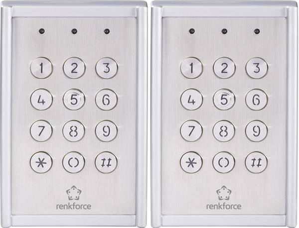 Renkforce RF-3422560 Codeschloss Aufputz IP65 mit beleuchteter Tastatur