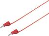 VOLTCRAFT MSB-200 Messleitung Lamellenstecker 2 mm Lamellenstecker 2 mm 0.60 m Rot 1 St.