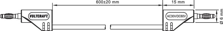 Mechanische Zeichnung eines Bauteils mit Längenangaben. Zwei rechteckige Einheiten sind durch eine parallele Doppelstrebe verbunden.