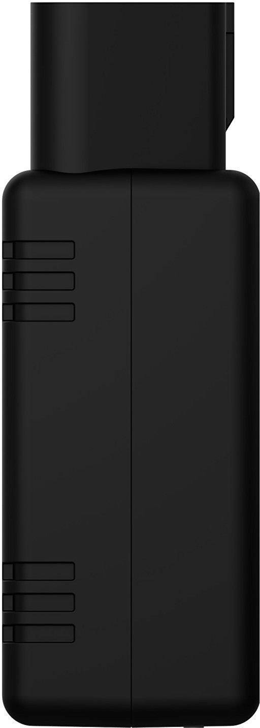Schwarz, rechteckiger USB-Stick ohne sichtbare Logos oder Beschriftungen.