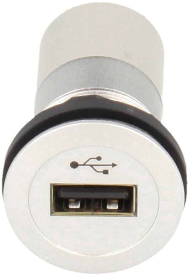 SCHLEGEL USB-Einbaubuchsen 2.0 Buchse, Einbau mit LED-Farbring: Blau Schlegel Inhalt: 1 St.