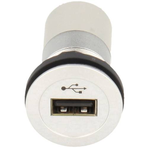 USB-Einbaubuchsen 2.0 Buchse, Einbau Schlegel Elektrokontakt mit LED-Farbring: Blau RRJ_USB_AA_B Schlegel Inhalt: 1 St.
