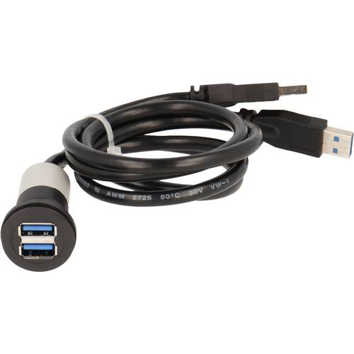 2 x USB 3.0 Buchse A - 2 x USB 3.0 Stecker A RRJ_2USB3_SW_150 Schlegel Inhalt: 1 St.