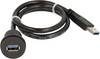 2 x USB 3.0 Buchse A - 2 x USB 3.0 Stecker A RRJ_USB3_SW Schlegel Inhalt: 1 St.